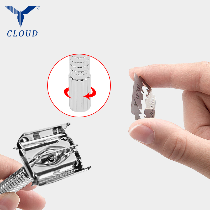 تیغ دستی T شکل باز دو لبه فولادی ضد زنگ 74