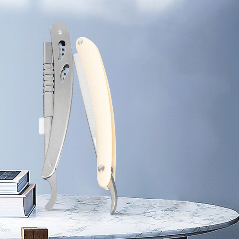 دسته تیغ مستقیم راه راه از جنس استنلس استیل بادوام