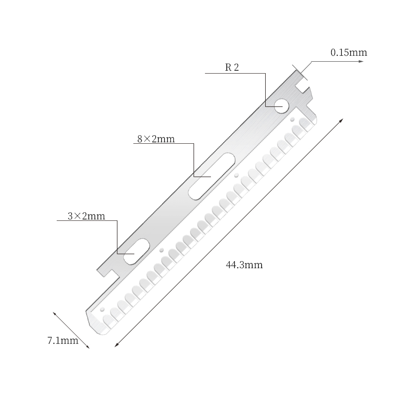 تیغه های تیغ ابرو و صورت از جنس استیل ضد زنگ با پوشش نانو