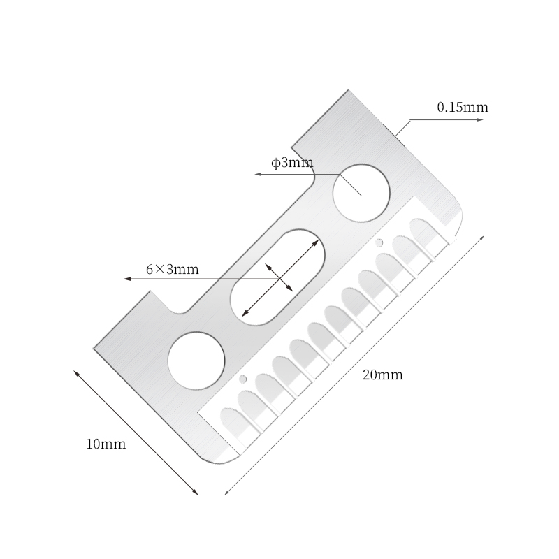 تیغ ابرو یک طرفه برش استیل ضد زنگ