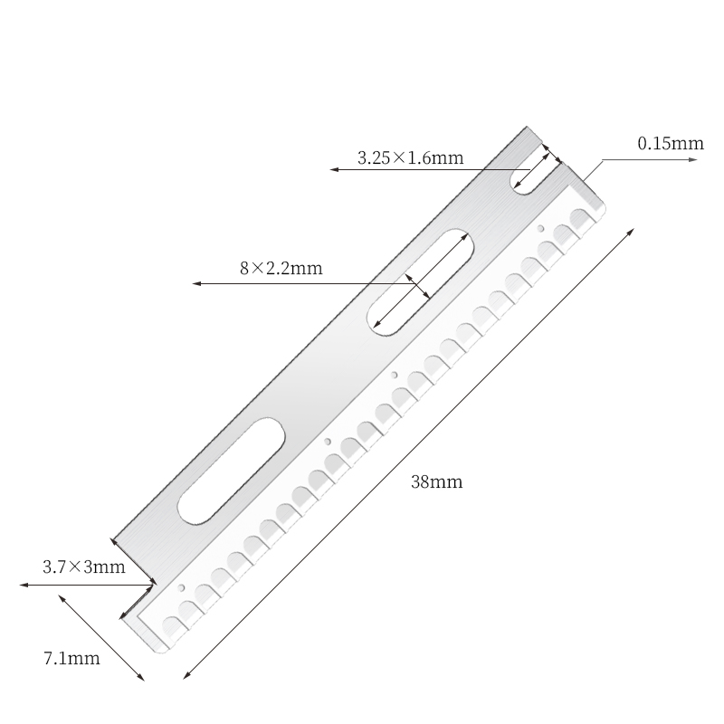 تیغ ابرو با قابلیت استفاده مجدد از جنس استیل ضد زنگ