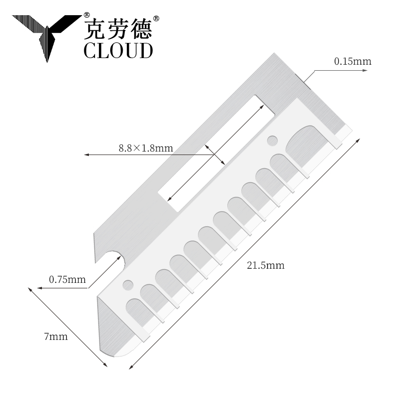 تیغه های چاقوی شکل دهنده ابرو از فولاد ضد زنگ دقیق